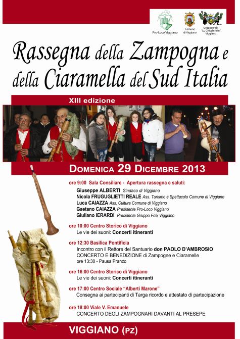 Rassegna della Zampogna e della Ciaramella del Sud Italia rassegna zampogna 2013