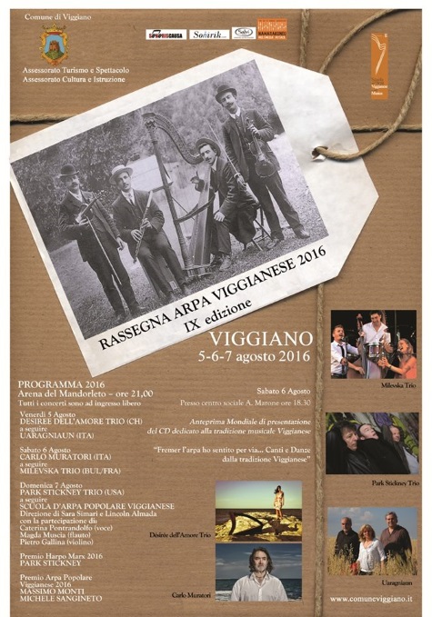 IX RASSEGNA DELL’ARPA VIGGIANESE - dal 5 al 7 agosto 2016 a Viggiano rassegna arpa viggianese-